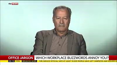 155K views · 309 reactions | Blue sky thinking, game changer, thought shower: The UK's most annoying office phrases have been revealed. We've been touching base with lexicographer Jonathan Green about the list | Sky News | Facebook