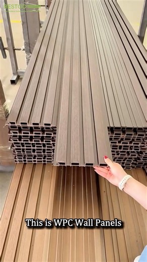 Build a nice looking Wall with Wood Composite Wall panels WPC CLADDING
