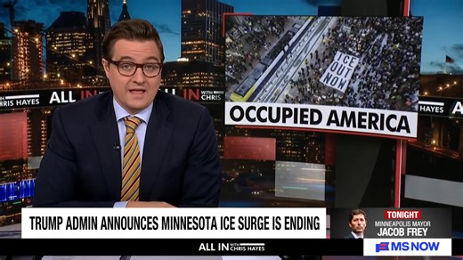 🧐Hayes: Trump bet Americans were as bigoted as Stephen Miller—he was wrong. 🤔The "agitators" are not the protestors they are Trump's masked paramilitary terrorizing communities. 👉“This administration made a bet—and they keep making it—that most Americans, the majority of us, are as bigoted as Stephen Miller. And they’re wrong,” says Chris Hayes as the Trump administration says it’s ending its ICE surge in Minneapolis. | Democracy Dies in Darkness