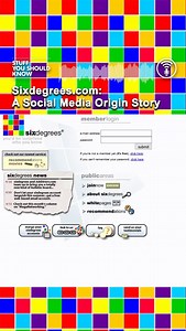 61 reactions · 3 comments | Before Facebook and MySpace, before even Friendster, there was SixDegrees. Dive in today to learn about the first social media site, that was a few years too early. | Stuff You Should Know | Facebook