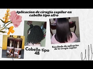 Aplicación de cirugía capilar paso a paso en cabello afro 4B