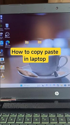 How to Copy Paste in laptop hp #laptoptips #shorts #windows #copypaste