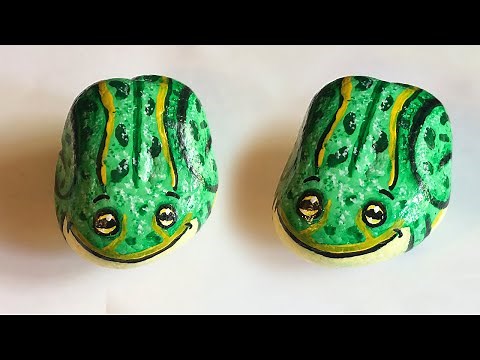 How to Paint a Frog on a Stone | Rock Painting Tutorial