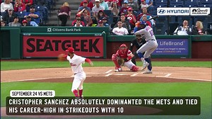 10K views · 809 reactions | MAGIC NUMBER DOWN TO 1!!! Cristopher Sanchez struck out 10, Nick Castellanos blasted his 29th home run of the season, and the Phillies completed a four-game sweep of the Mets! Check out the highlights in our latest Phillies Game Story | Hyundai | NBC Sports Philadelphia | Facebook