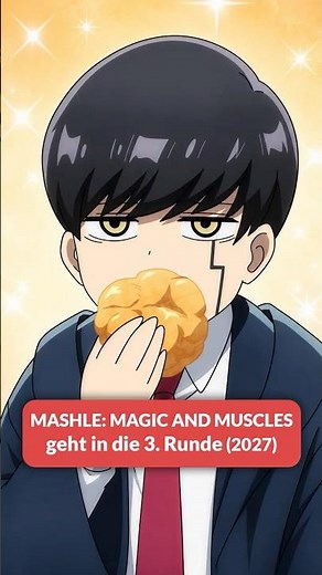 MASHLE Season 3 Starts in January 2027 💪✨ #MASHLE #AnimeNews