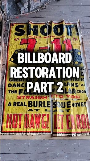 PART 2 - Final steps in restoring this original vintage 1930’s billboard poster for the Apollo.