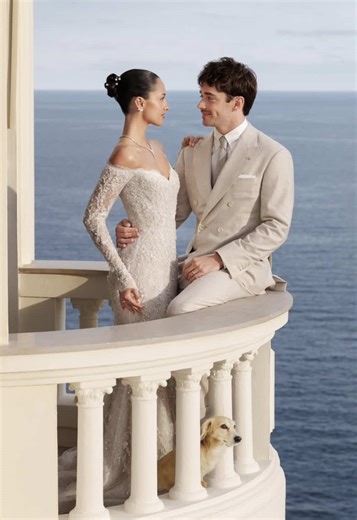 Charles Leclerc marries Alexandra Saint Mleux I’m never getting over this perfect wedding 🥹 I’m a parasocial for other people’s love and moments because I can’t even get a guy to be genuinely be interested in me for more than a week 🥺 Congratulations Mr. & Mrs. Leclerc🤵💍👰‍♀️ Content credit to Charles Leclerc, Alexandra Saint Mleux, and all respective owners #wedding #charlesleclerc #alexandrasaintmleux #dogdad #weddingday