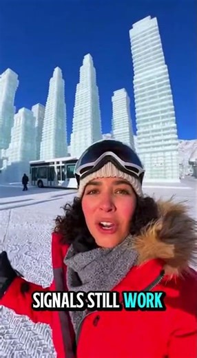 How They Built a City Entirely From Frozen Water #process #satisfying #creative