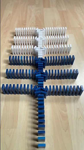 Small but Satisfying Domino Setup - Slowmotion