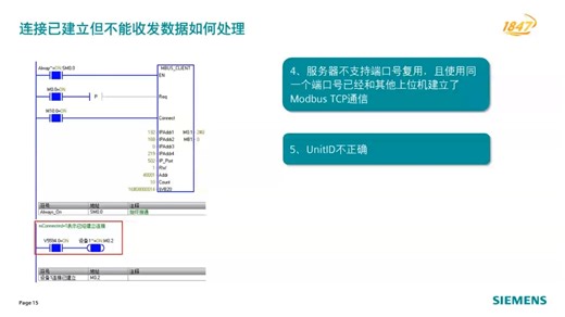 4Modbus TCP 常见通信故障诊断