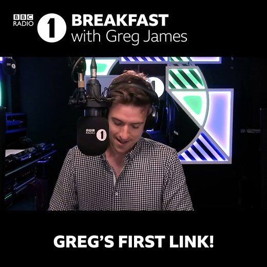 And we're off! Here are Greg James' very first words on the brand new Radio 1 Breakfast and that all-important first track... | BBC Radio 1