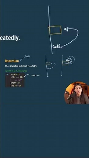 • Master Python Recursion easily! 🚀 #pythoncoding #techshorts #coding #programming #python