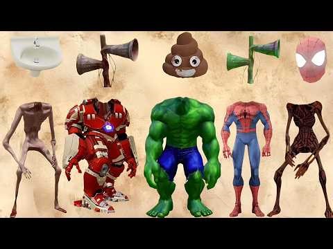 WRONG HEADS SIREN HEAD POOP, SIREN HEAD HOUSE, SIREN HEAD BRAIN EYE, SIREN HEAD OCTOPUS, SIREN HEAD