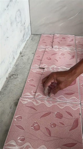 quick scheme for forming floor ceramic pieces with precision #howto #ceramic