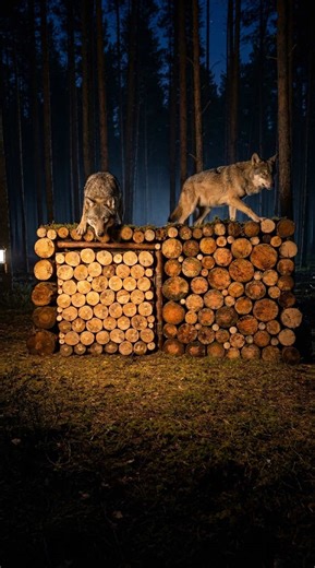 Bushcraft Shelter & Wolf Encounter