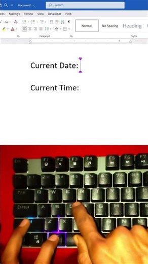 current date and current time shortcut key unicode typing tips and tricks #keyboard #date #time