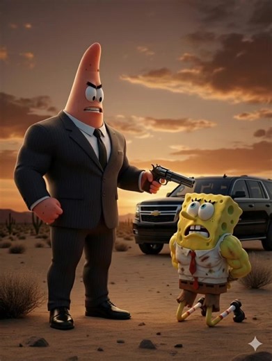 Why is Patrick so evil ?😭 #spongebob #epstein #fyp