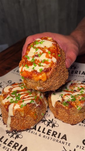 Spicy, cheesy bites define BUFFALO CHICKEN PINWHEEL, bold flavor rolled into every slice! 🌯🔥🧀 #GALLERIAOFMERRICK 📍 1339 Merrick Ave, Merrick, New York