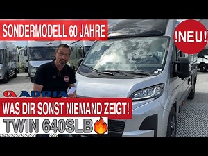 Einblick vor allen anderen❗️Adria Twin 640 SLB – Sondermodell „60 Jahre Adria“ | Dümo Reisemobile