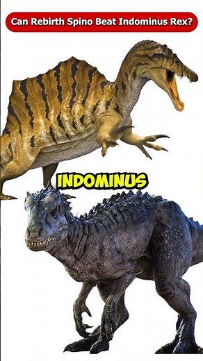 Can the Rebirth Spinosaurus Beat the Indominus Rex? Jurassic World Rebirth #Shorts #Viral