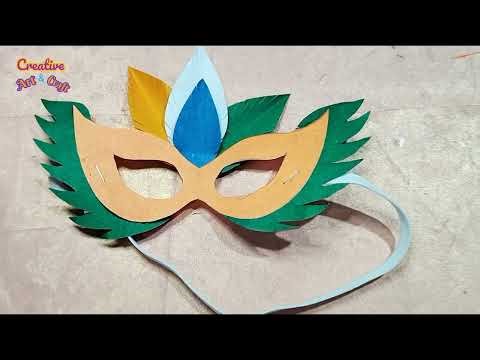 Tri-colour eye mask for kids | eye mask making with paper | take away for kids @CreativeArtCraft84 