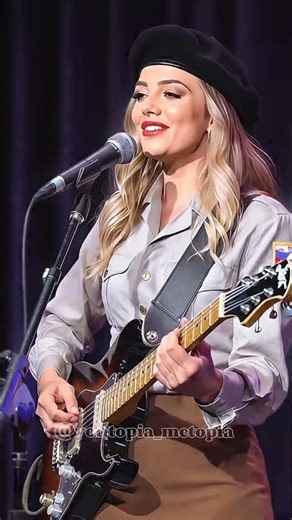 Russian Female Soldier Playing the Guitar and Singing KATYUSHA at the Military Event #beautifularmy