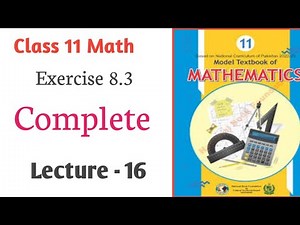 Class 11 Math Exercise 8.3 Complete Solution | Unit 8 (Trigonometry) | National Book Foundation
