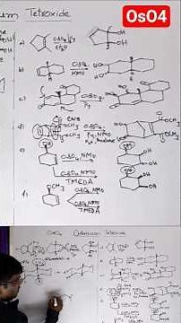 Osmium Tetroxide #OsO4 reaction mechanism|dihydroxylation of alkene Reagents in organic synthesis