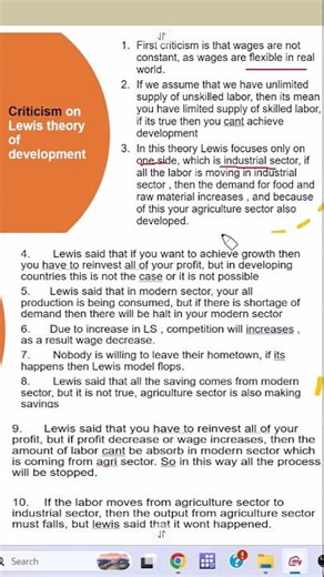 Criticism on Lewis model| Structural Chagne Model| Development Economics| Todarro| Todaro