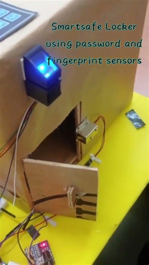 Smartsafe locker implement using esp32 and Arduino UNO controller#engineering #engineeringprojects