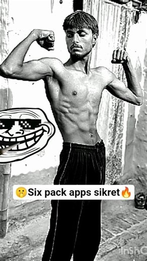 🤫six pack apps sikret 🔥 ironRavi #sixpackabssikret #IronRavi#short #aura #homeworkout #gymlove#gym