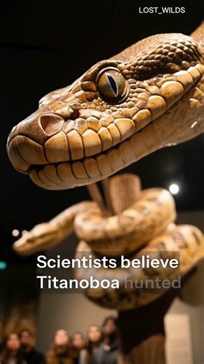“The snake that ruled prehistoric rivers… Titanoboa 🐍”