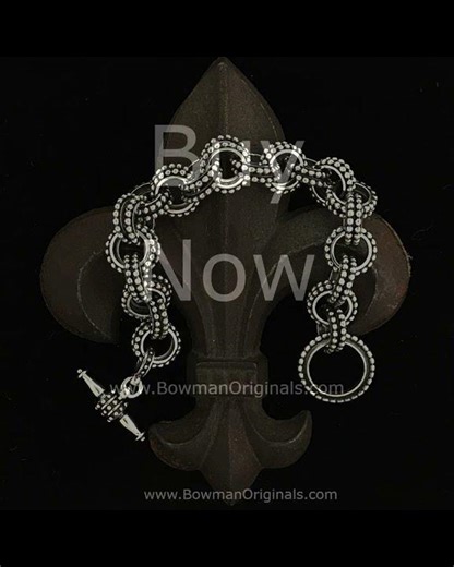 Double Chain Link Toggle Bracelet by Bowman Originals, Sarasota