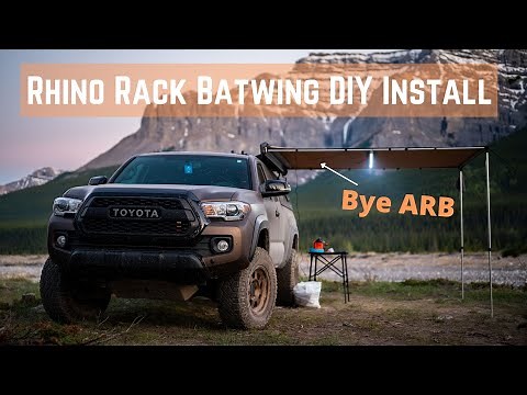 Rhino Rack 270 Batwing Awning, DIY Install on PRINSU rack systems. Tacoma DIY.