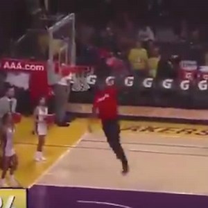 The best dunker in the world might be this middle school. . . science teacher?
