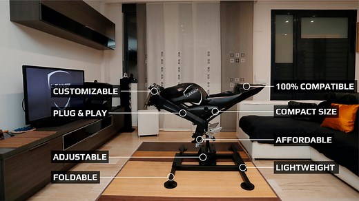 LeanGP® - First affordable and foldable motorcycle simulator