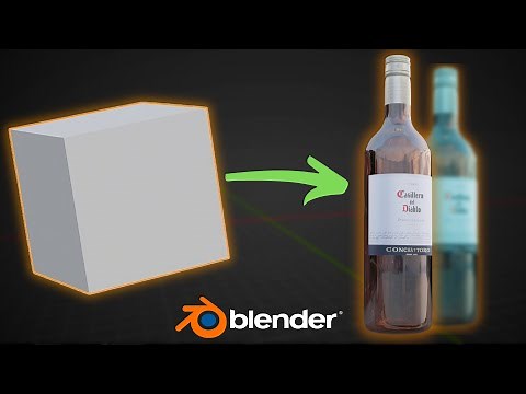 Create a Wine Bottle in Blender in 1 Minute!