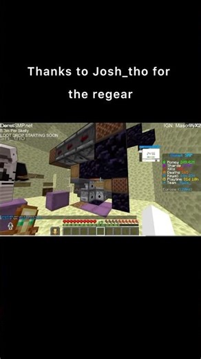 First time using autoregear #donutsmp #minecraft #redstone