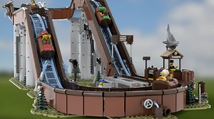 Motorised log flume takes a second ride at the LEGO Ideas review