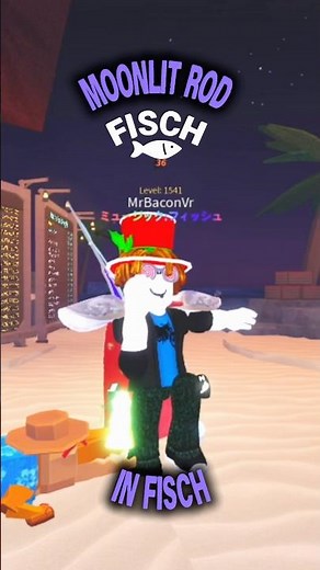 Showcasing Moonlit Rod in Fisch! 🐟🌙 #fisch #showcase #newrod