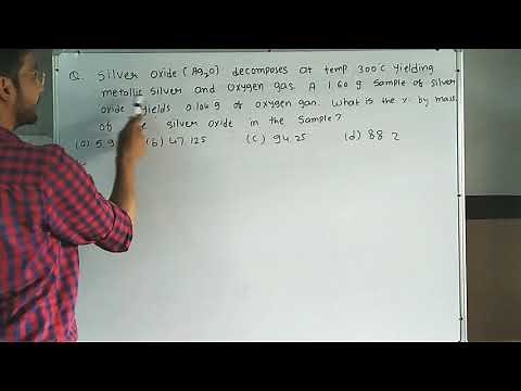 Silver oxide (Ag2O) decomposes at temp. 300 °C yielding metallic silver and oxygen gas. A 1.60 g