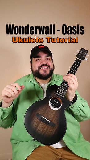 How to play ‘Wonderwall’ by Oasis on the Uke 🎸 #ukulele #ukuleletutorial #ukuleletiktok