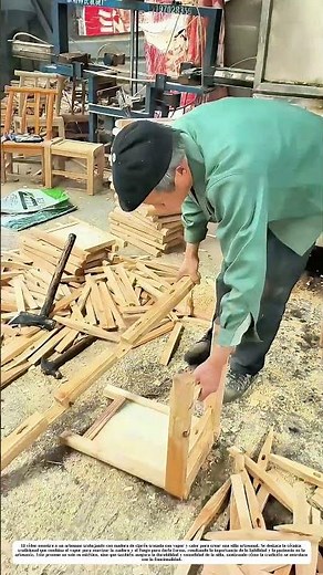 El arte de la silla de ciprés: Cómo el vapor y el fuego dan vida a la artesanía