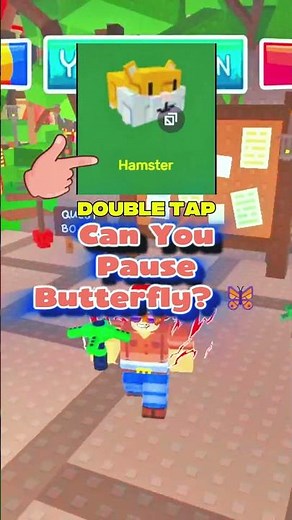 Can You Pause Butterfly? 🦋⏸️ Roblox Grow a Garden #roblox #growgarden #hayleykayla