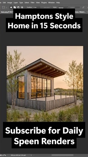 3D Speed Modeling a Hamptons Style Luxury Home