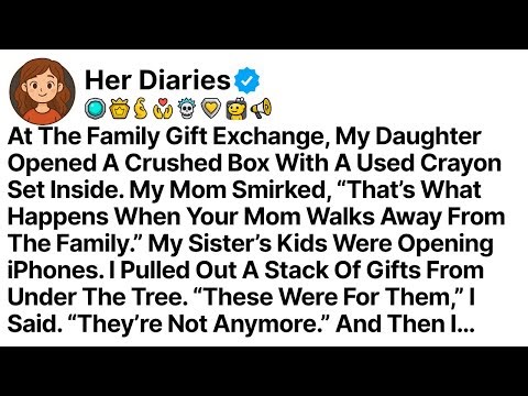 At The Family Gift Exchange, My Daughter Opened A Crushed Box With A Used Crayon Set Inside...