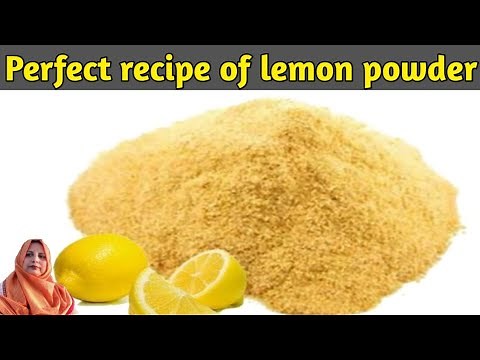 Lemon powder / lemon powder recipe / how to make sundried lemon powder / Cooking with Nadira .