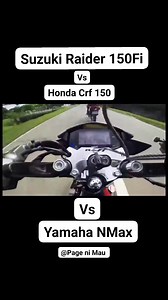 Pinag tulungan !💪 Raider 150FI x Honda Crf 150 x Yamaha Nmax #suzukiraider150fi #CRF150L #nmaxnation | Page Ni Mau.