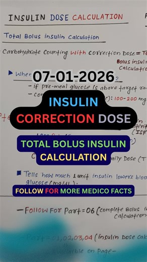 Ravi Ranjan Kumar | Insulin Dose Calculation – Total Bolus Insulin (Part 05) Understanding insulin dose calculation is essential for safe and effective... | Instagram