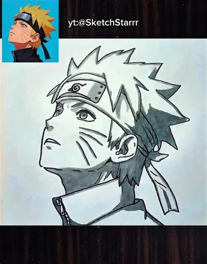 How to draw Naruto Uzumaki #drawing #anime #naruto #tutorial
